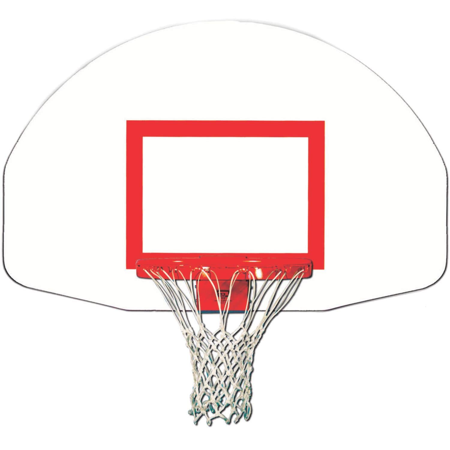 Gared Sports Durable Fan Shape Marked Steel Basketball Backboard