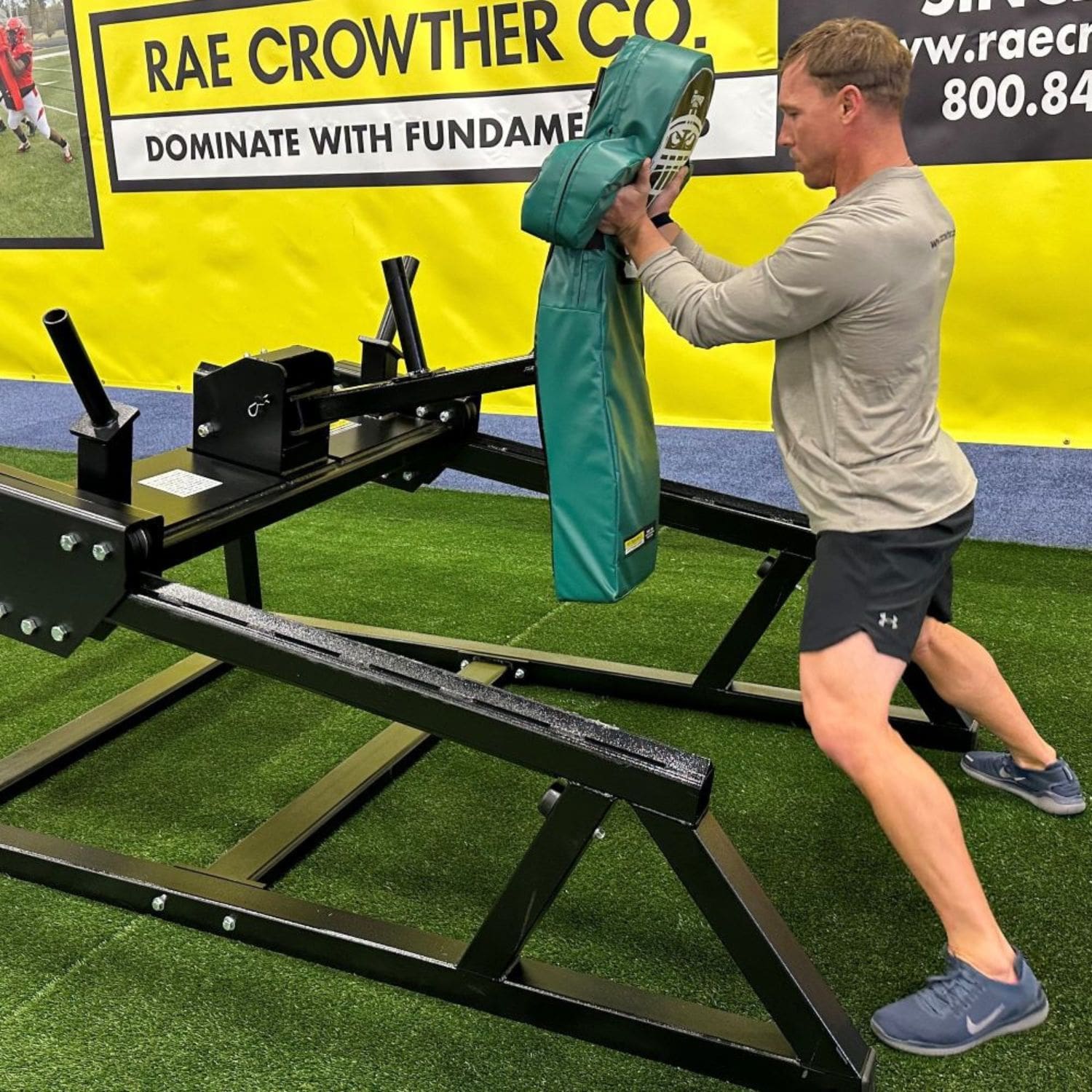 Rae Crowther 7' Shockwave Leg Charger Sled practicing 13