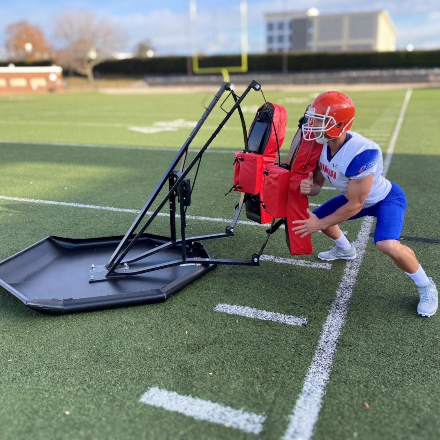 Rae Crowther Classic Two Man Pan Sled with E1 Enduro Pads practicing 2