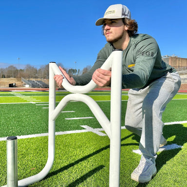 Rae Crowther Dragon Slayer Conditioning Sled practicing