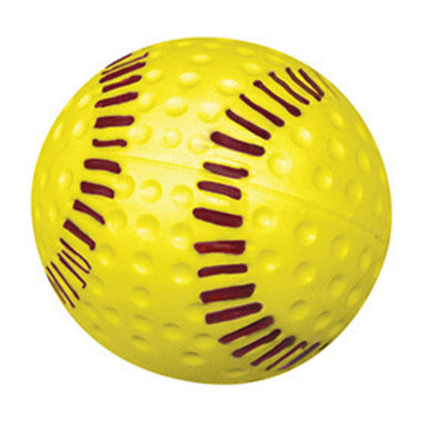 Sports Attack Dimpled Softball Seamed Polyurethane , Yellow 12”, Dozen