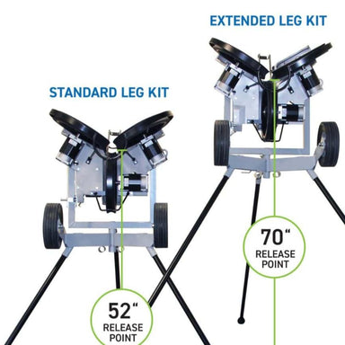 Sports Attack Hack Attack Baseball Pitching Machine with Extended Legs